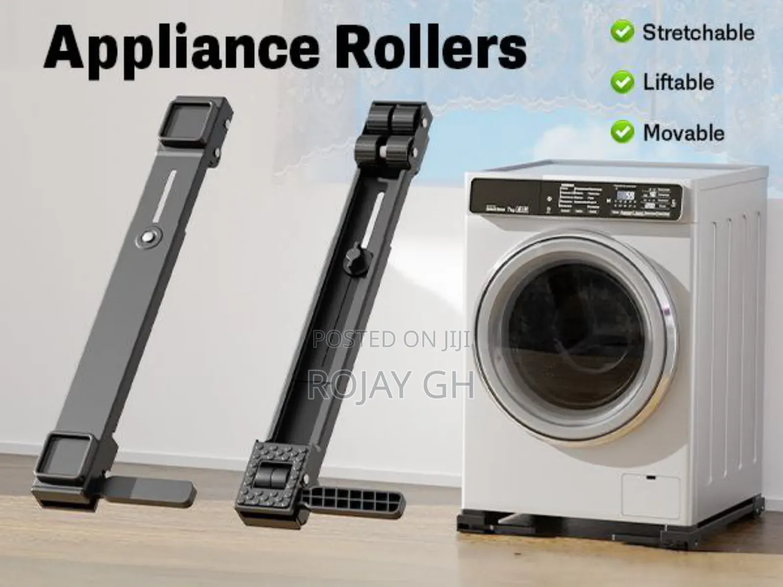 Expandable Appliance Roller for Fridges, Washing Machines, Gas Ovens