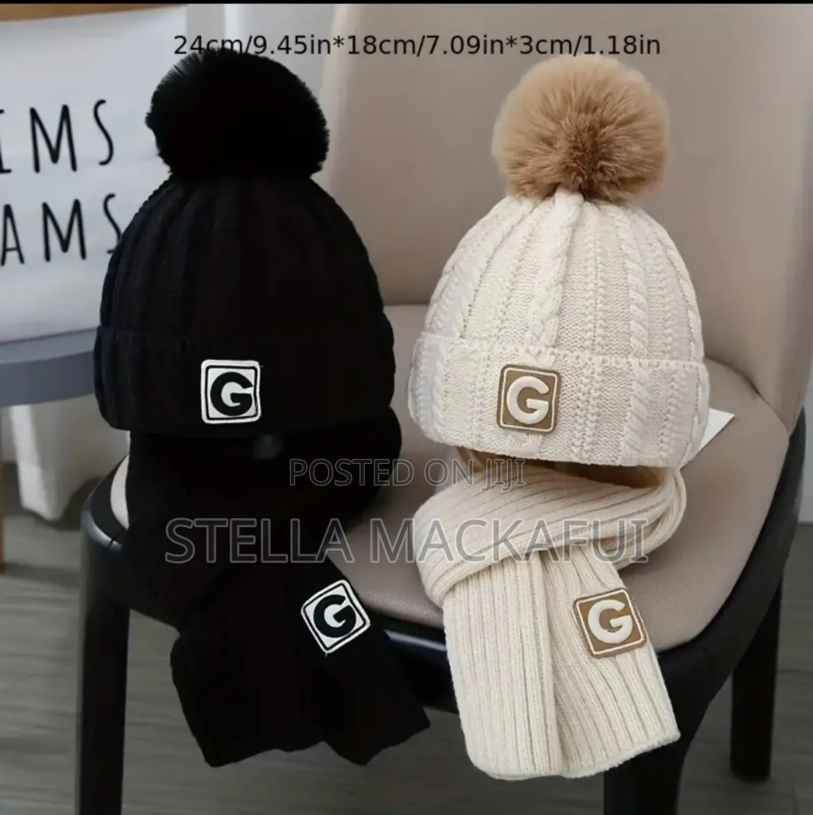 Winter Hats With Scarfs For Children