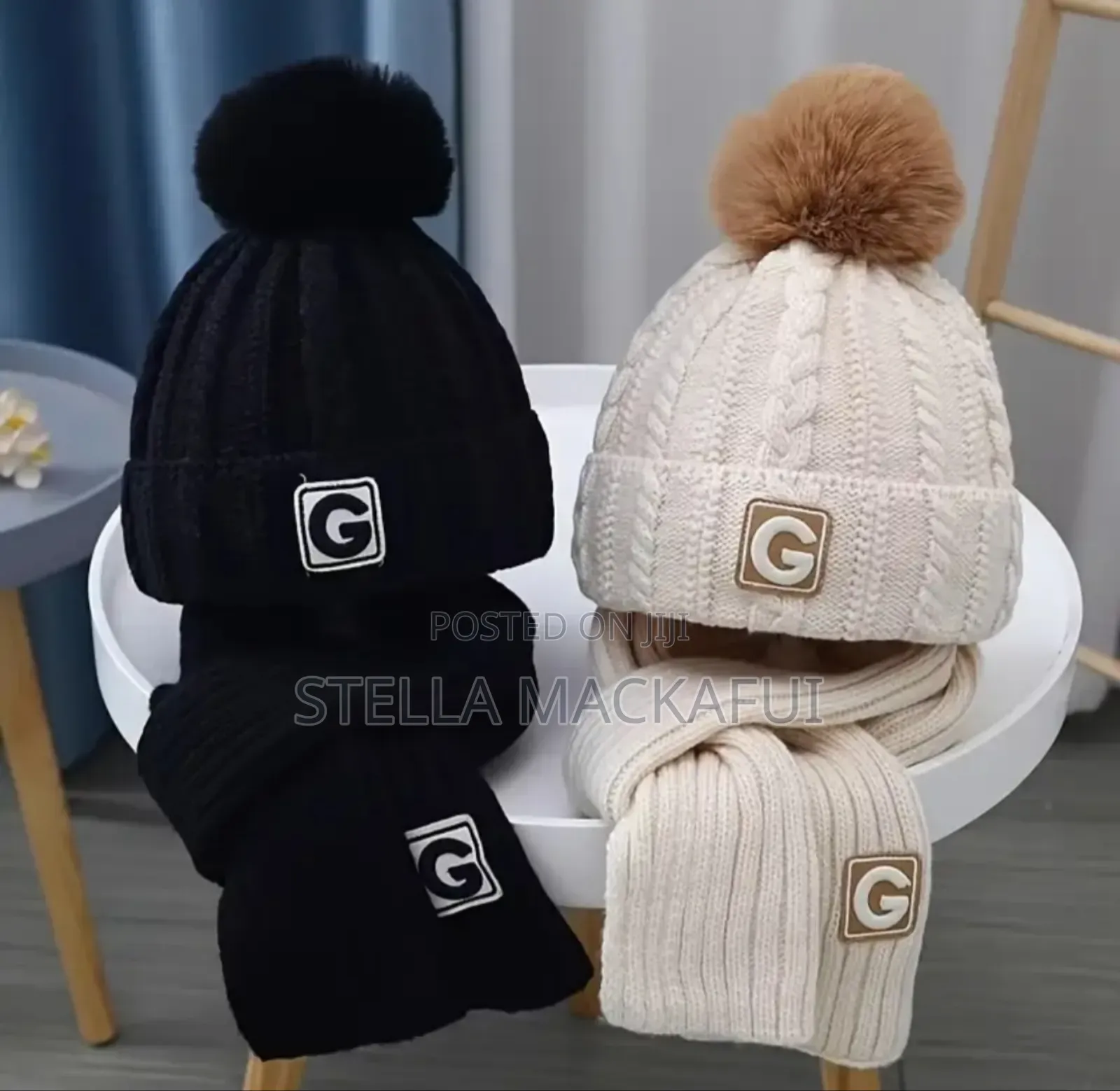 Winter Hats With Scarfs For Children