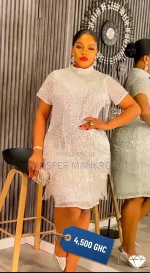 Ladies Dress Crystal Diamond Beaded Dress