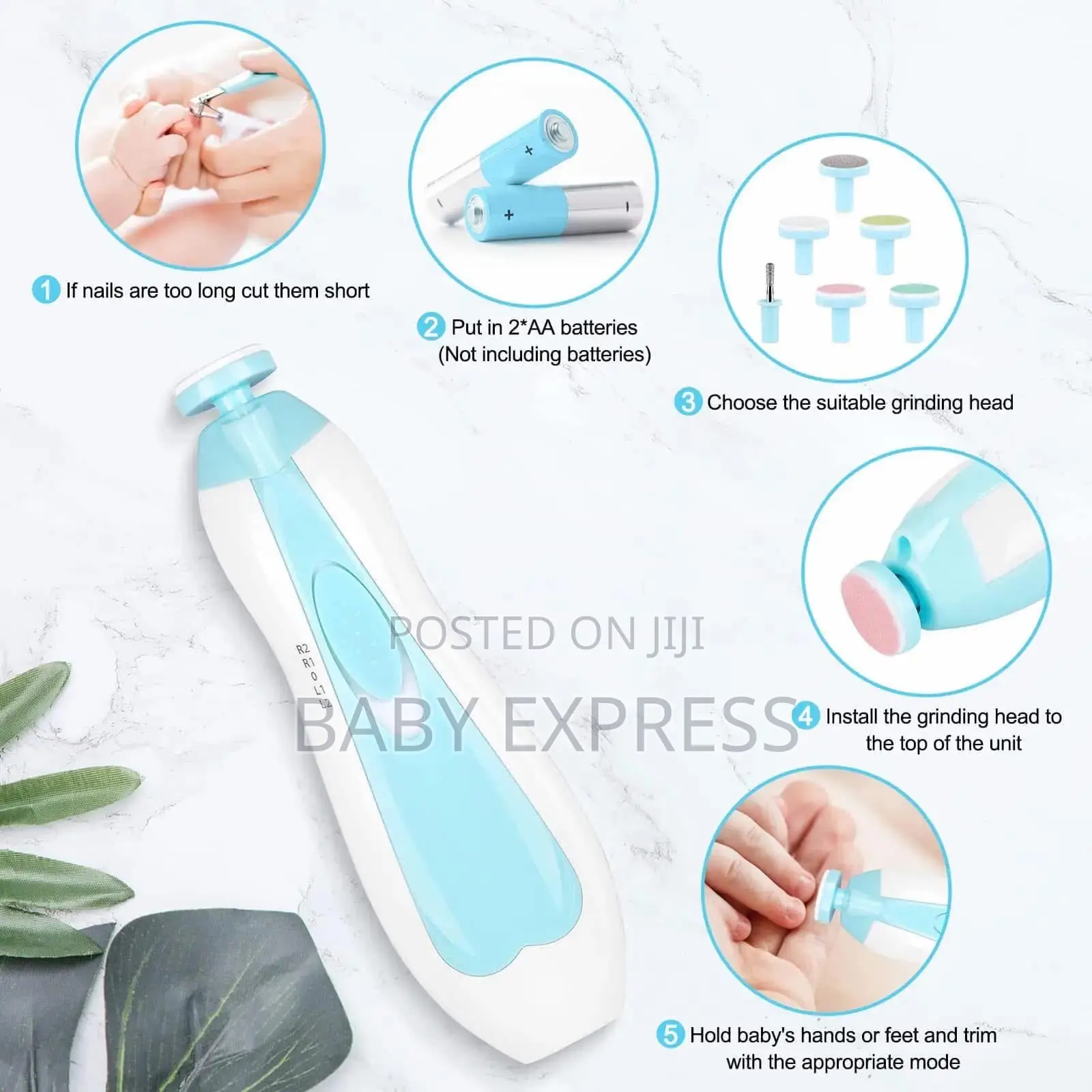 Electric Baby Nail Trimmer – Safe Gentle Nail Care for Newborns