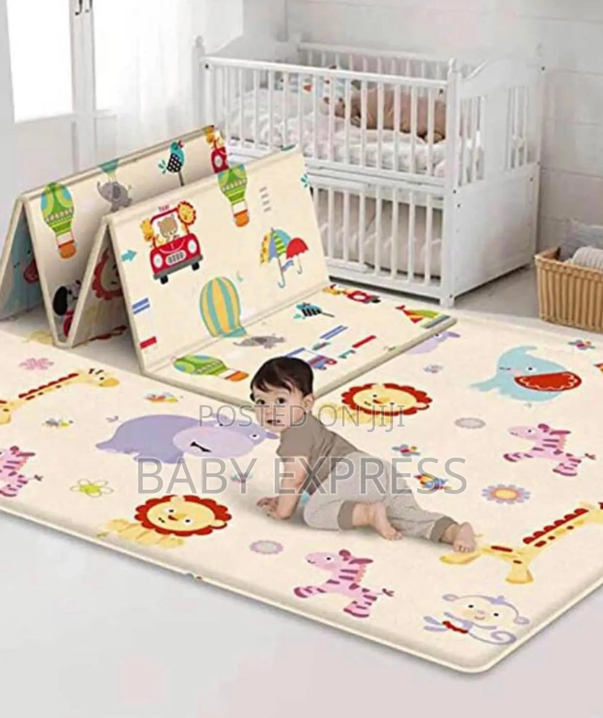 Large Foldable Baby Playmat Xpe Foam Crawling Mat - Double-Sided