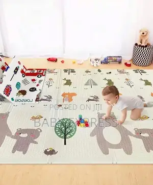 Large Foldable Baby Playmat Xpe Foam Crawling Mat - Double-Sided