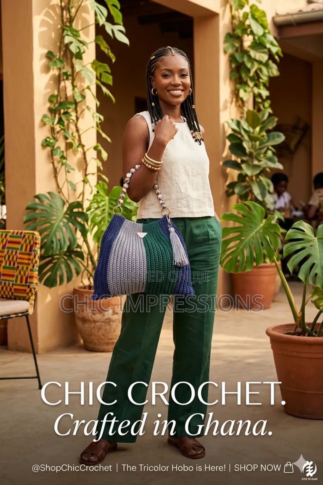 Midnight Grove Crochet Bag