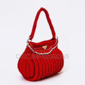 Crimson Crochet Bag