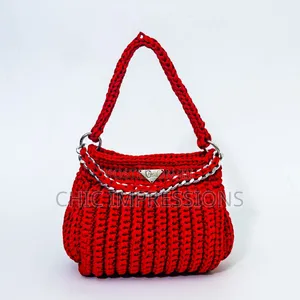 Crimson Crochet Bag