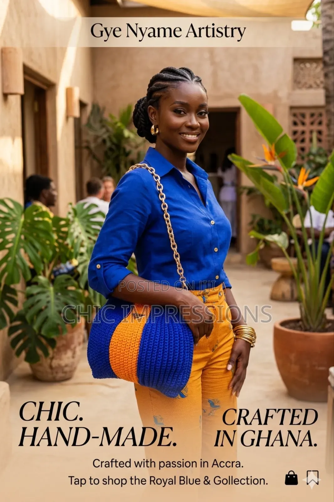 Royal Sun Crochet Bag