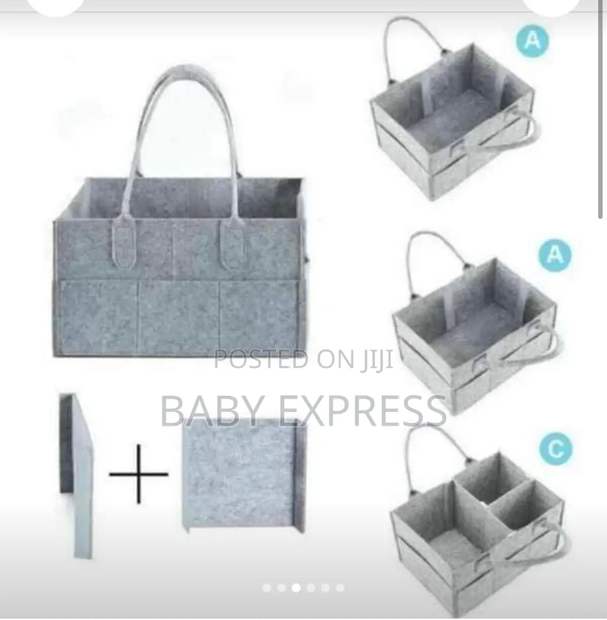 Multi-Functional Baby Diaper Caddy Bag | Portable Nursery Organizer
