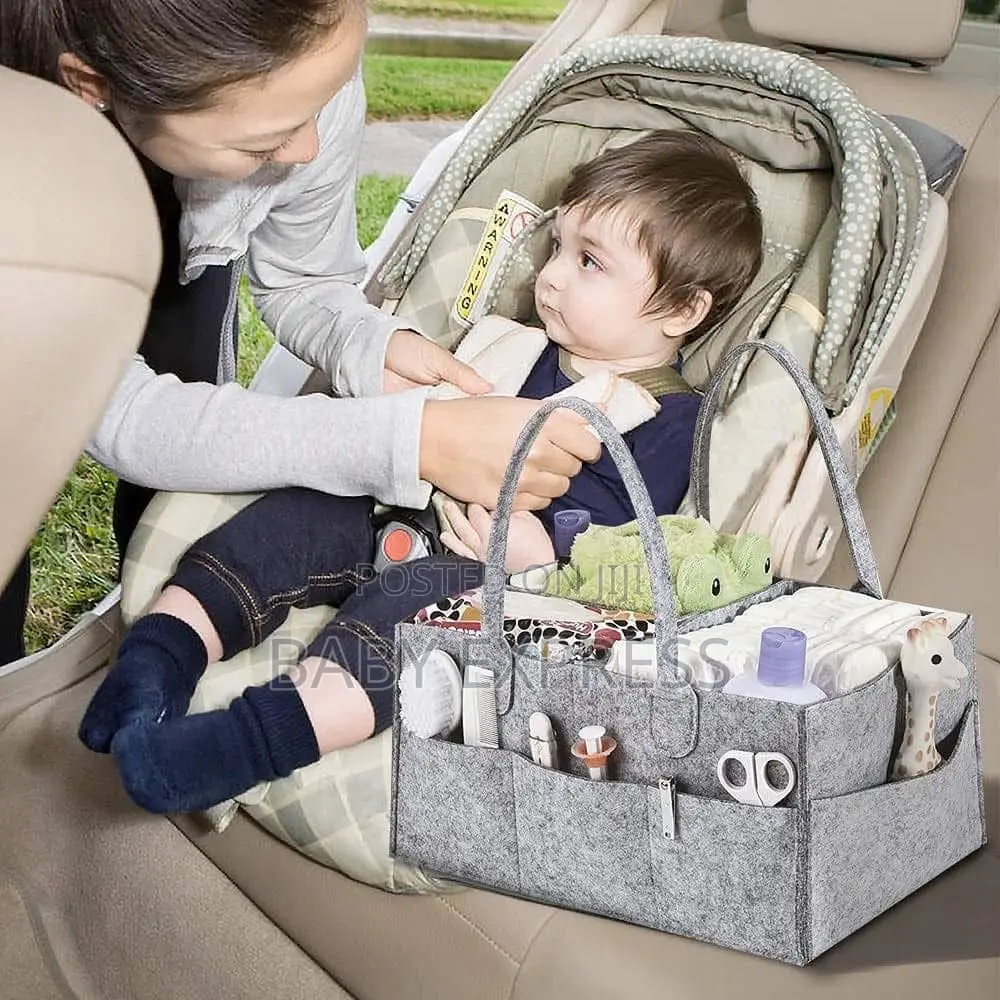 Multi-Functional Baby Diaper Caddy Bag | Portable Nursery Organizer