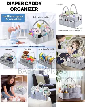 Multi-Functional Baby Diaper Caddy Bag | Portable Nursery Organizer