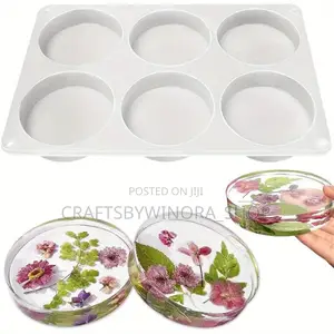 Resin Coaster Mould – 6 Designs in One