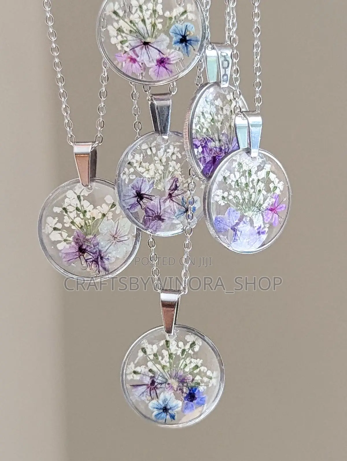Handmade Resin Pendant – Customizable