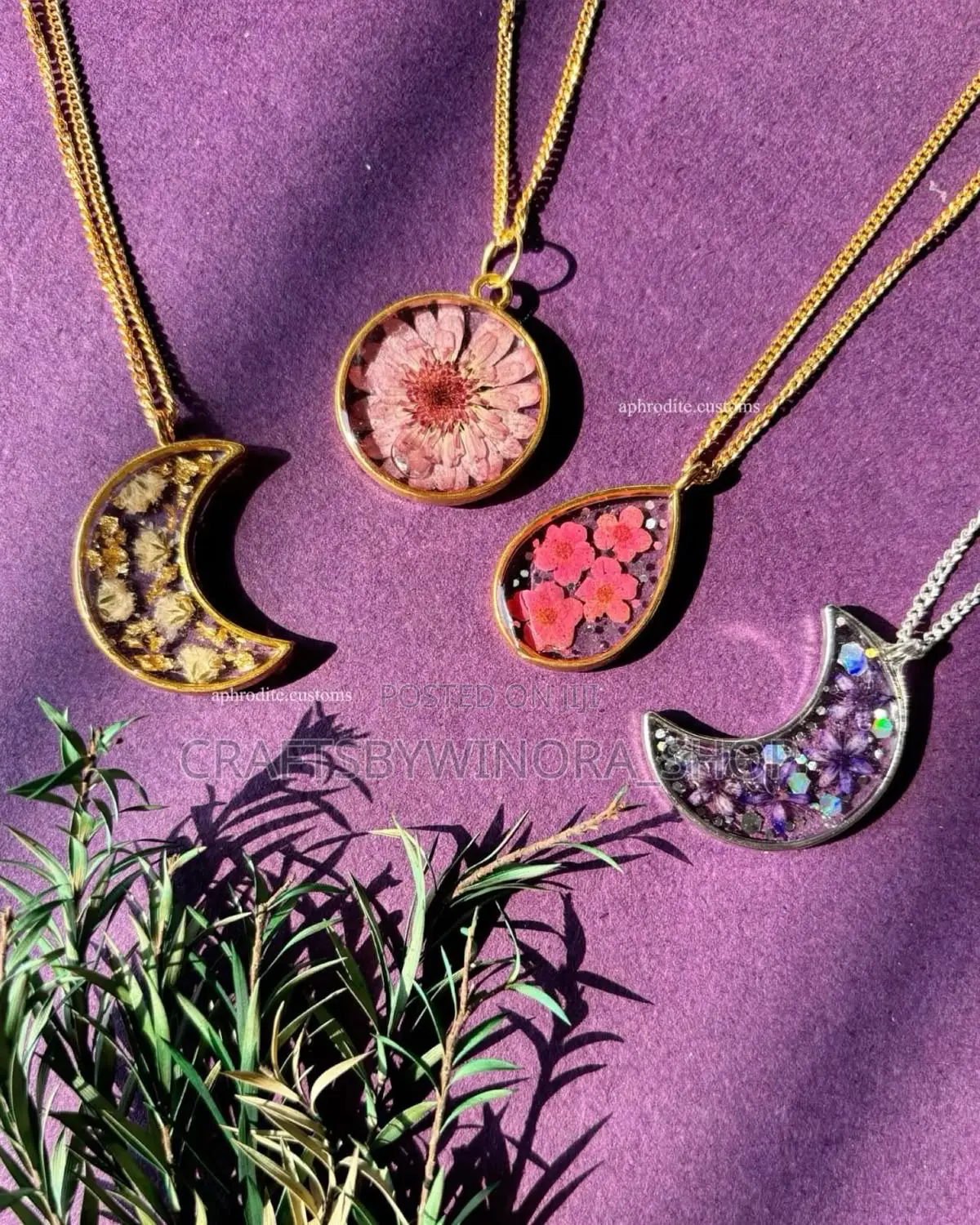 Handmade Resin Pendant – Customizable