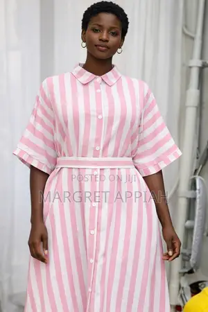 Stripped Shirt Dresses