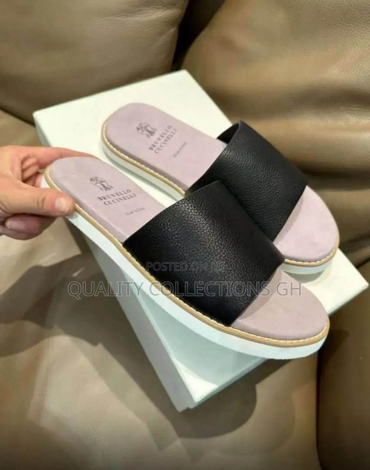 Brunello Cucinelli Black Leather