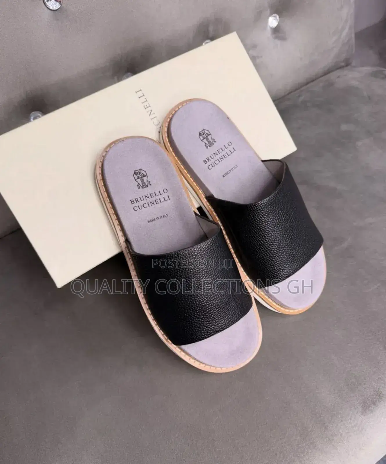 Brunello Cucinelli Black Leather