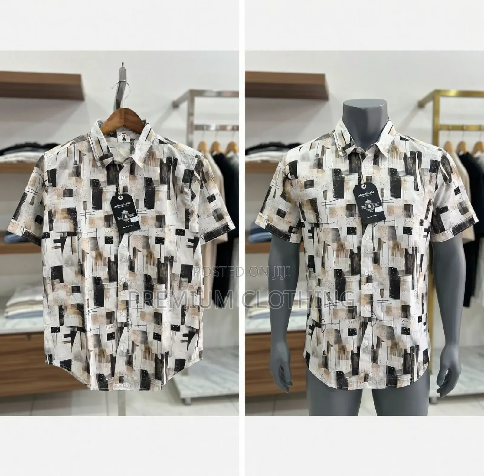 Men Outing Short Sleeves Shirt