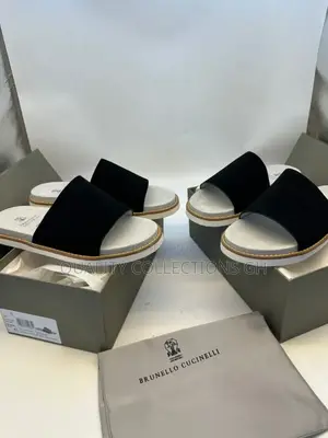 Brunello Cucinelli Black Suede