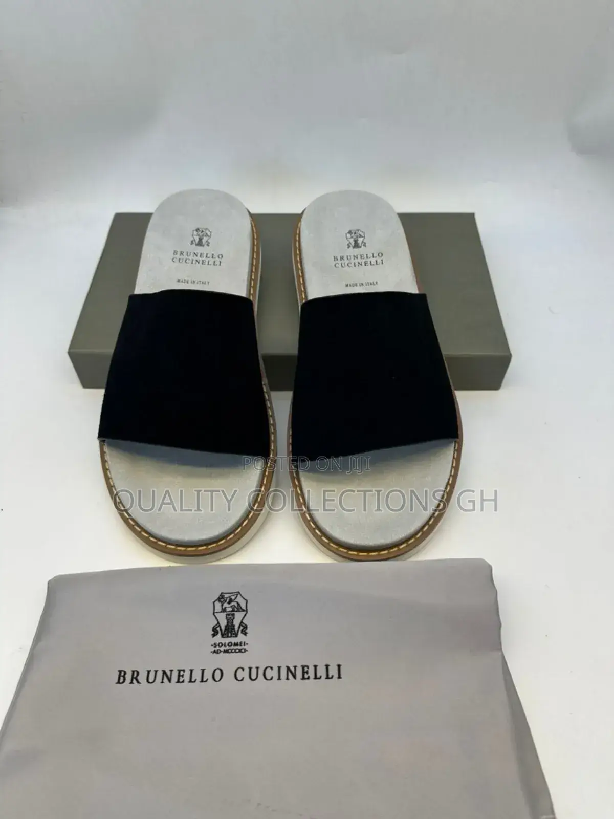 Brunello Cucinelli Black Suede