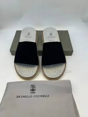 Brunello Cucinelli Black Suede