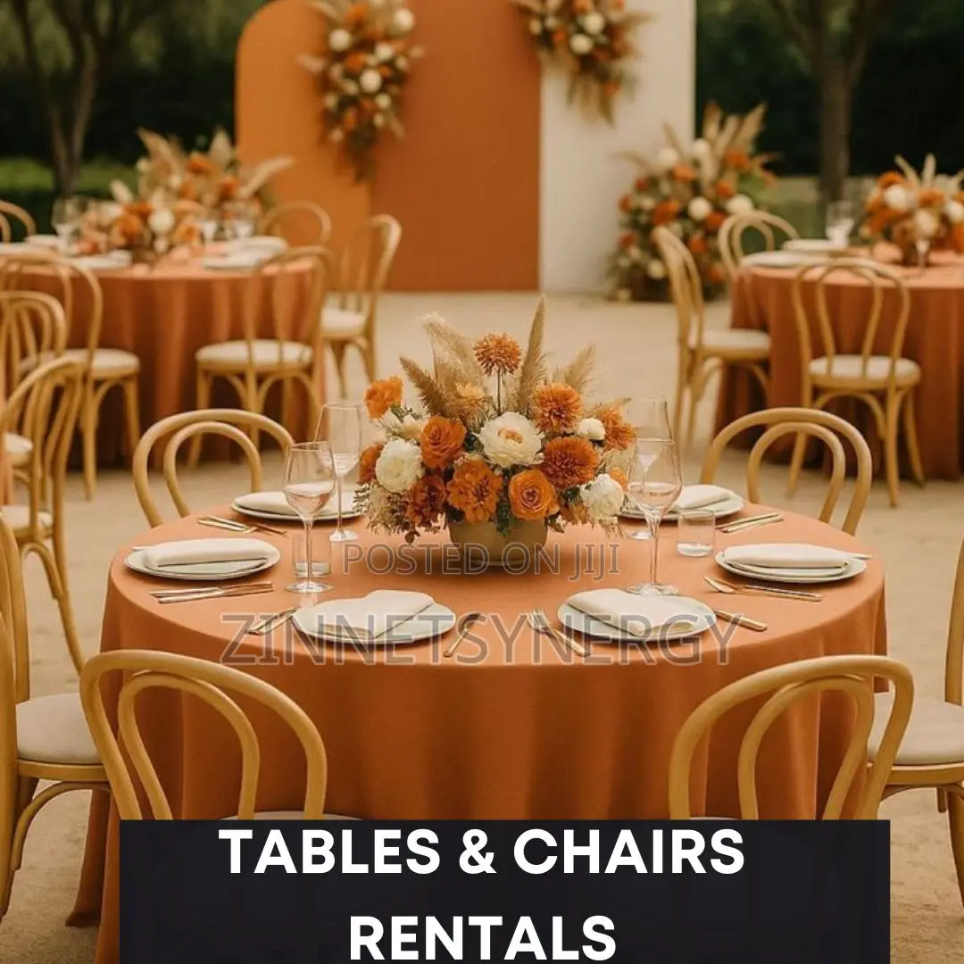 Event Tables and Chairs for Rent