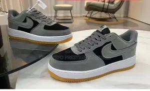 Grey Suede Overlays Nike Airforce 1