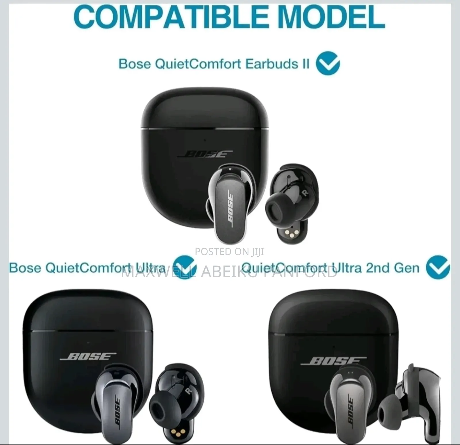 Spigen Rugged Armor Designed for Bose Quietcomfort Ultra Earbuds Case
