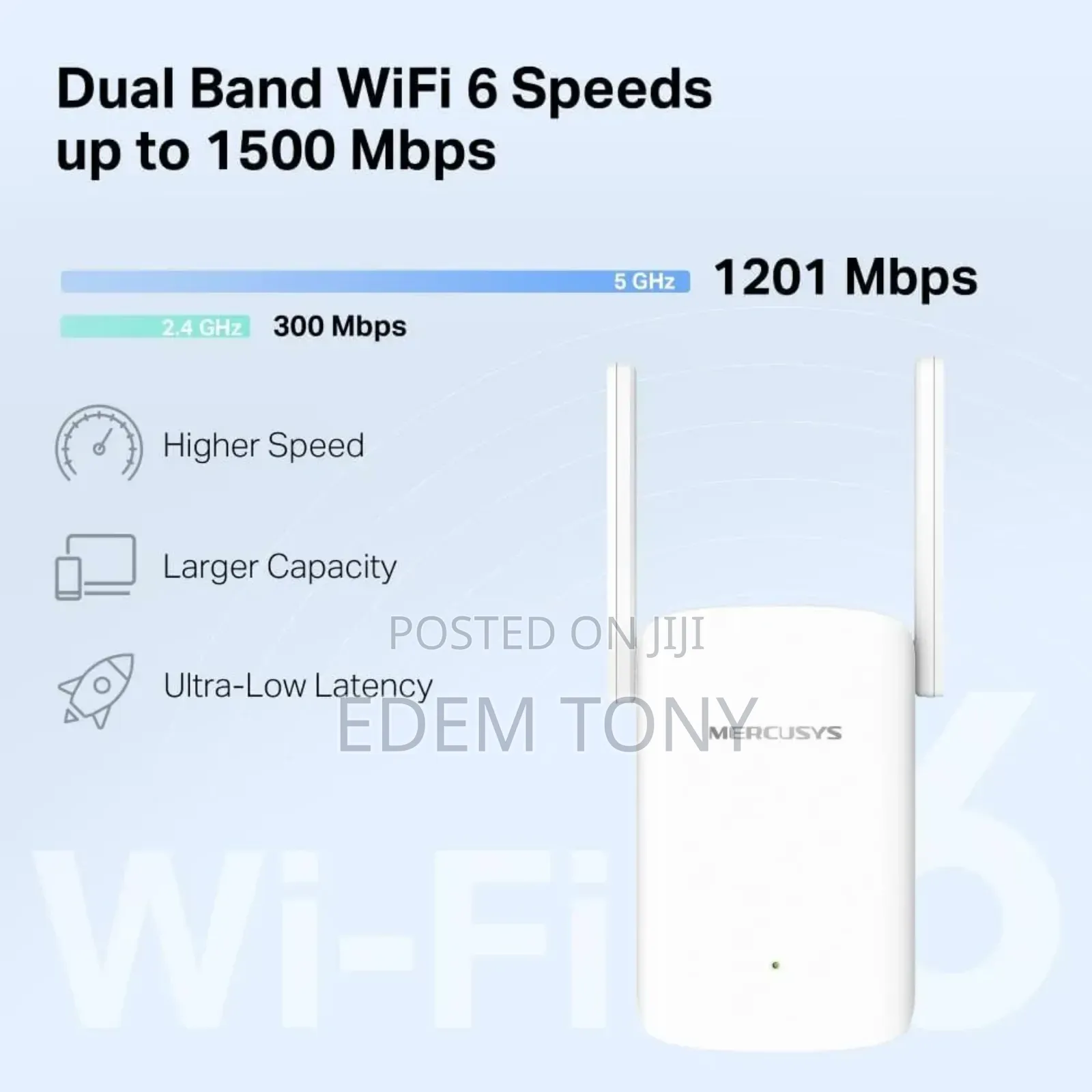 Mercusys Ax1500 Wi-Fi 6 Range Extender (Model Me60x)