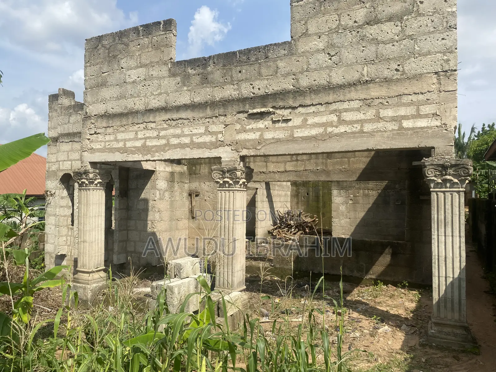 Half Plot , With Building on Top Going Down for Cool Price