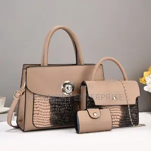 New Khakie 3pieces Ladies Bag Set