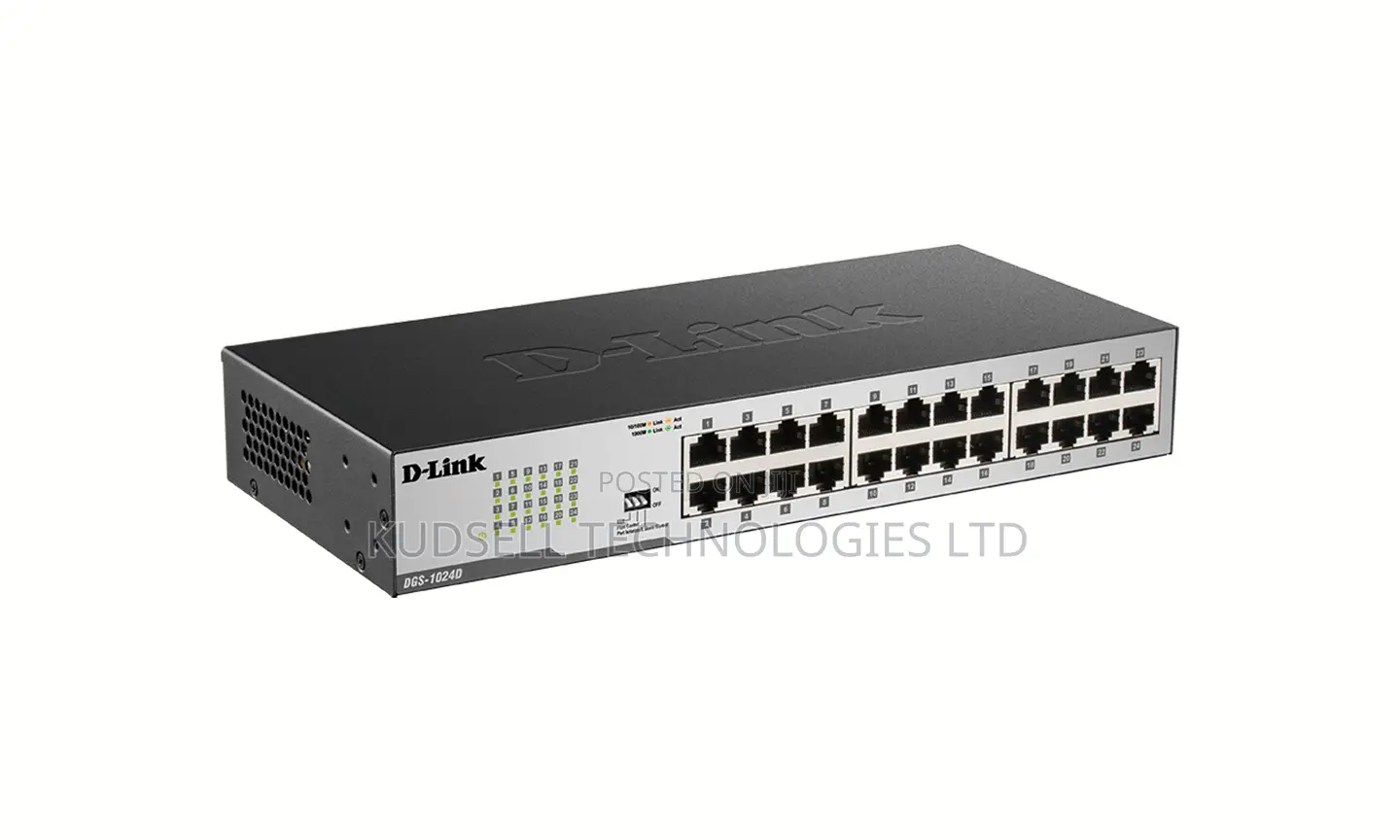 Dlink Switch 10/100 24 Port Des1024d (Rack Mount)