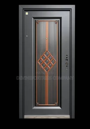 High Quality Anti Rust Single Door With Orange Color Design