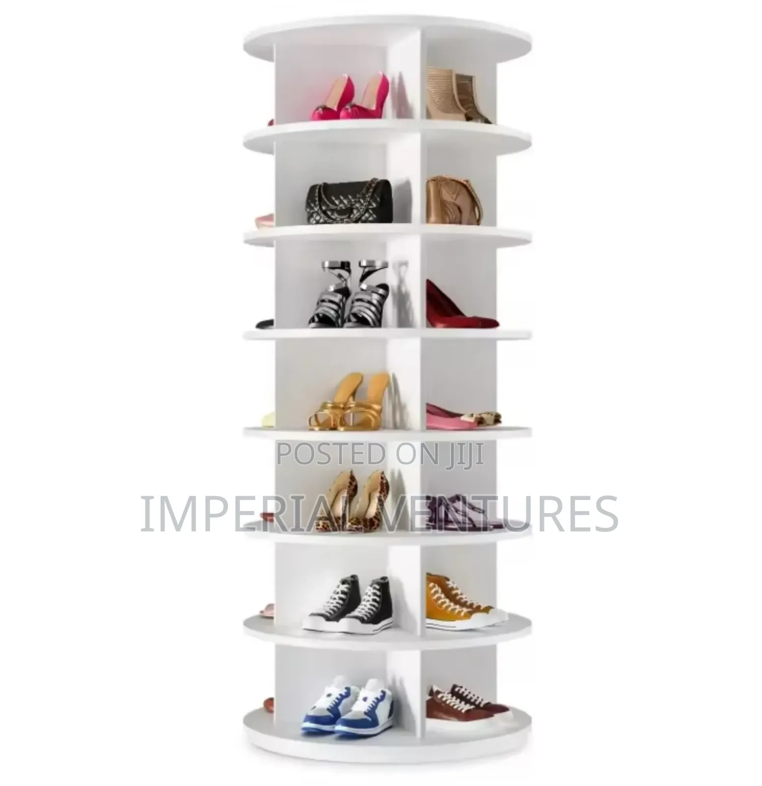 Ladies Wooden Rotating Shoe Rack