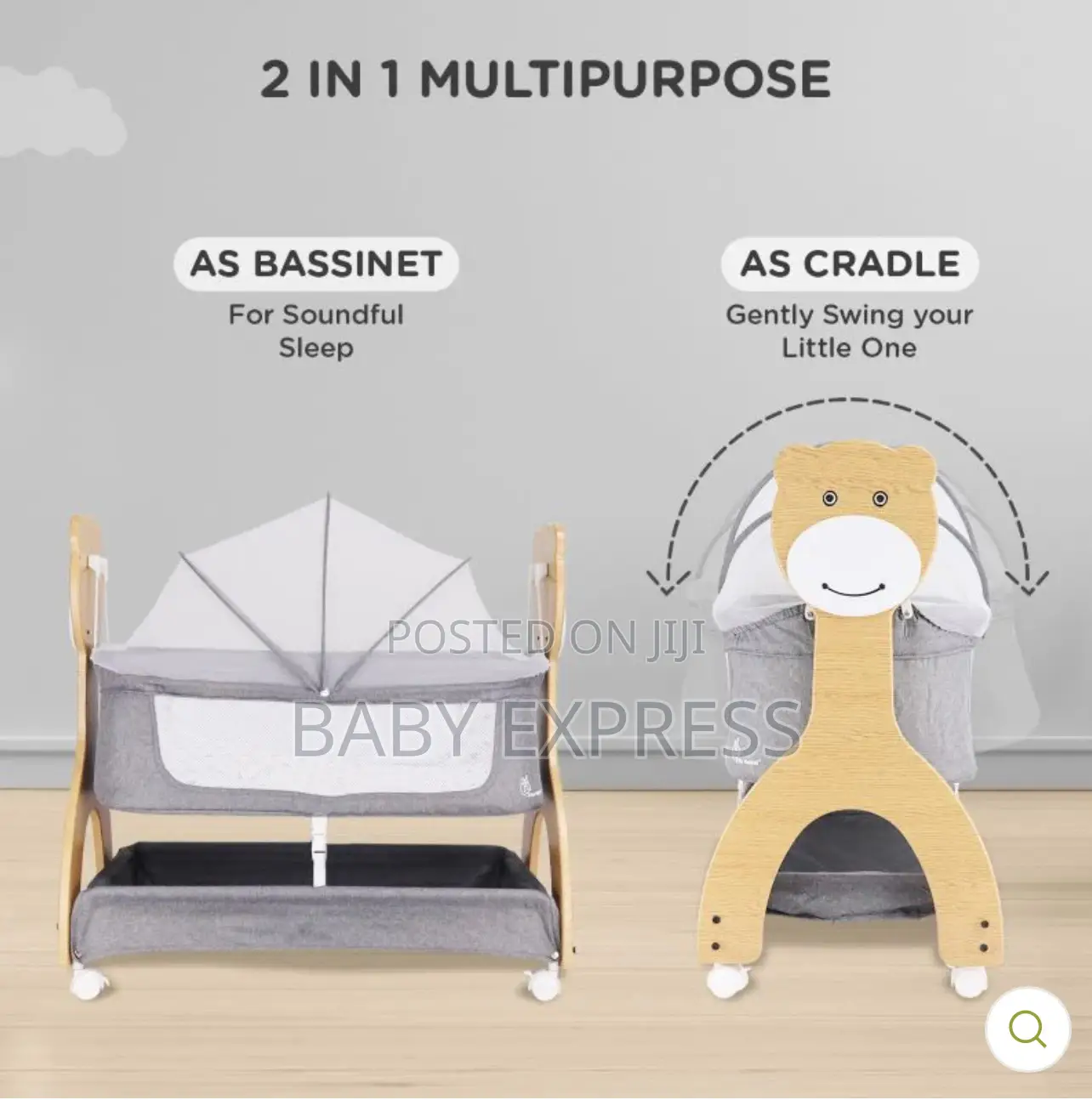 Bedside Musical Swinging Cot Uses Battery Electricity Bluetooth