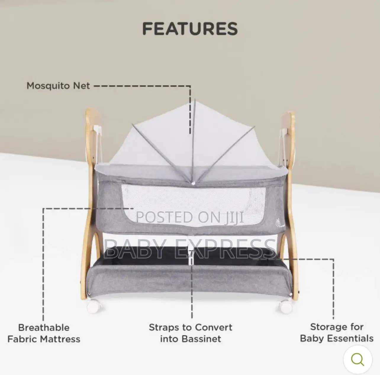Bedside Musical Swinging Cot Uses Battery Electricity Bluetooth
