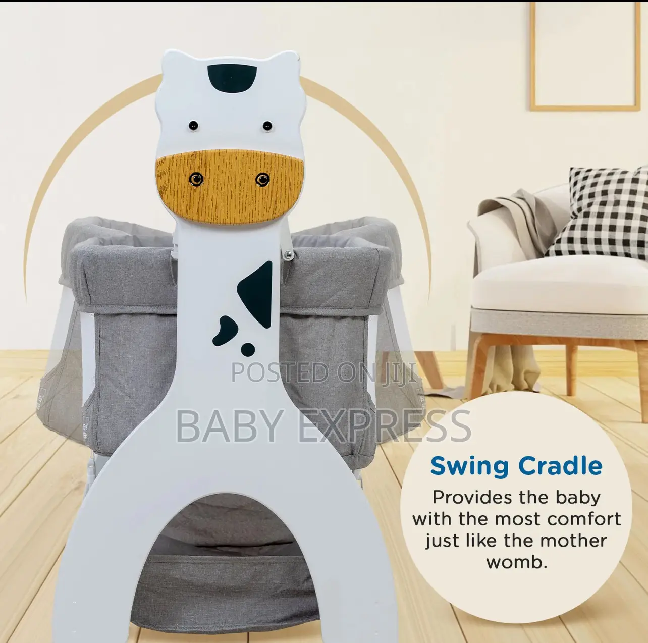 Bedside Musical Swinging Cot Uses Battery Electricity Bluetooth