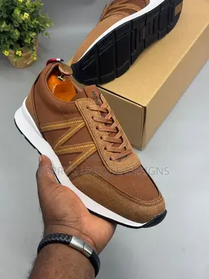 Terrastride Classic Brown Sneakers (White Sole Edition)