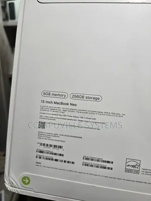 New Laptop Apple MacBook Neo 2026 8GB Apple M5 SSD 256GB