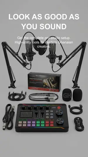 Complete Professional Podcast Livestream Bundle – Dual Condenser