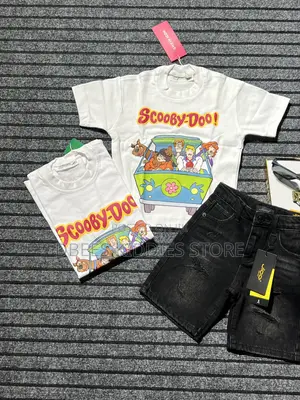 Kids Cartoon Character Polo Top and Shorts