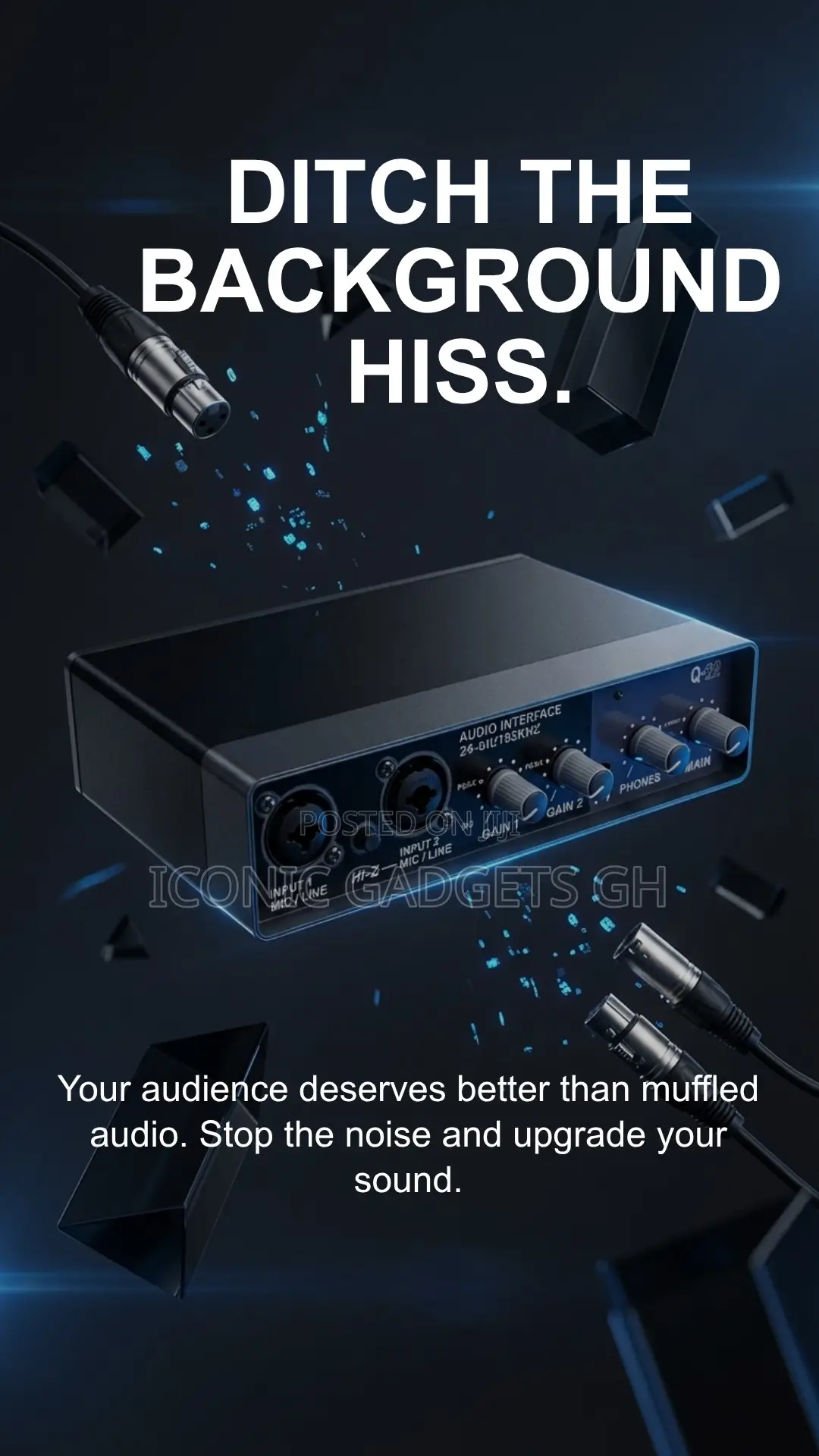 Q‐22 Professional Audio Interface – Dual Mic/Line Inputs