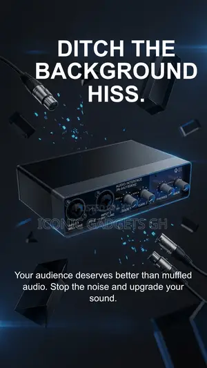 Q‐22 Professional Audio Interface – Dual Mic/Line Inputs