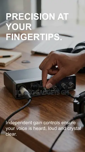 Q‐22 Professional Audio Interface – Dual Mic/Line Inputs