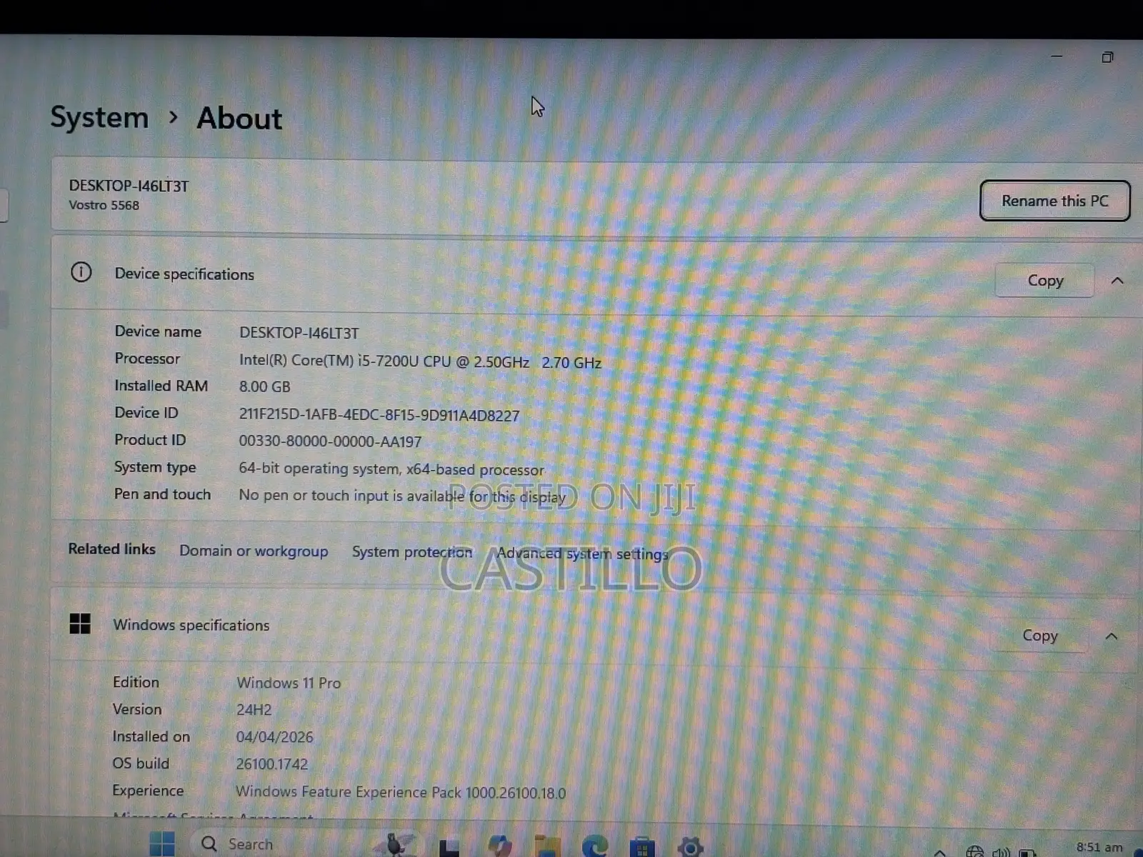 Laptop Dell Vostro 5468 8GB Intel Core i5 SSD 256GB