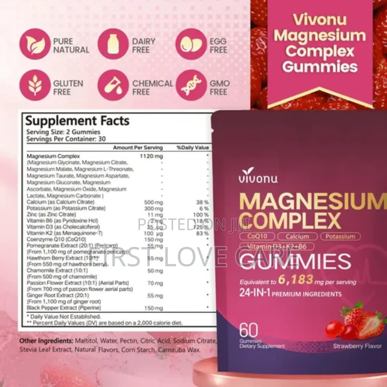 Vivonu Magnesium Complex Gummies 1000mg
