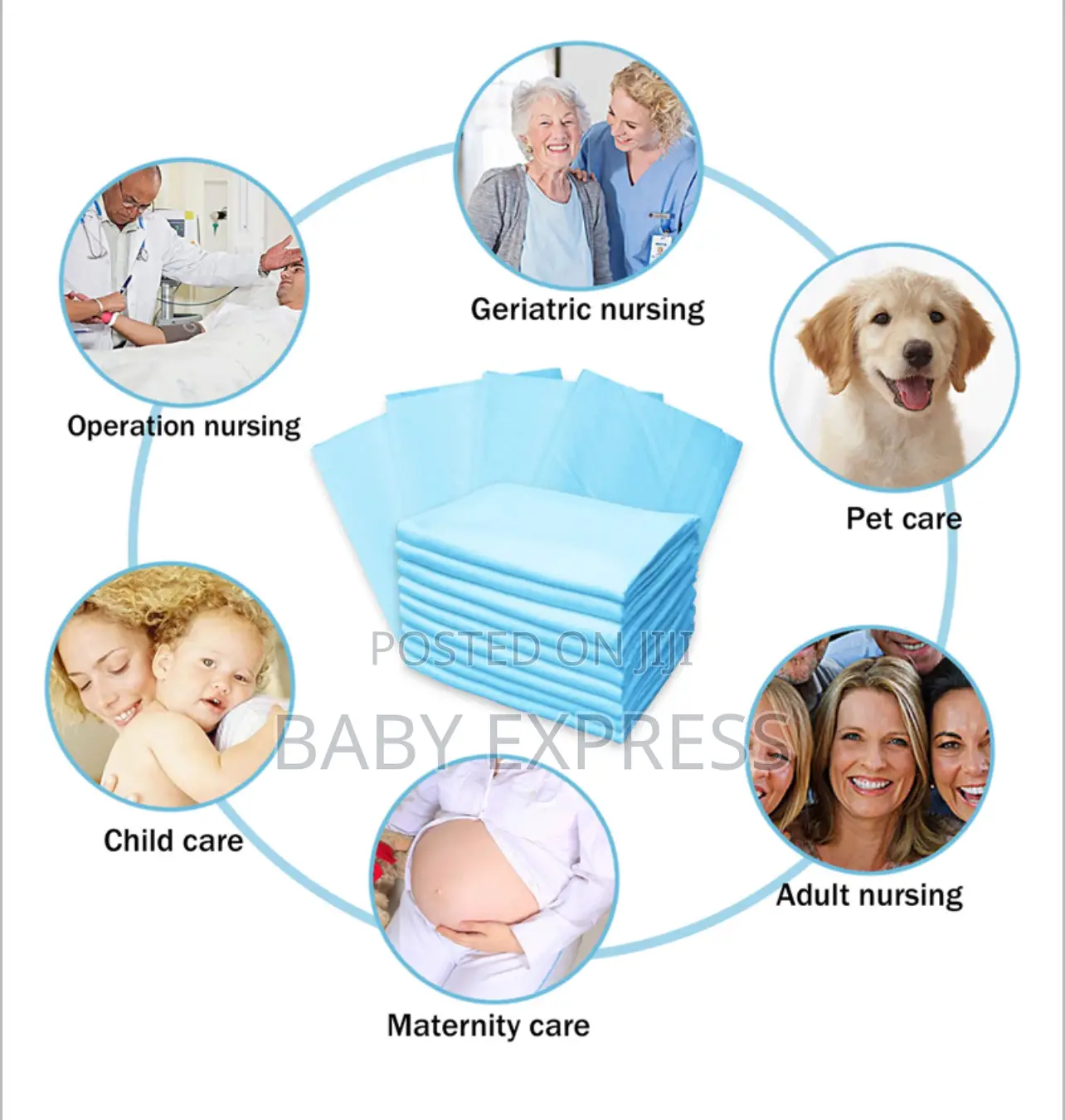 Disposable Hospital Bed Mats– Absorbent Pregnancy Adult Nursing Mats