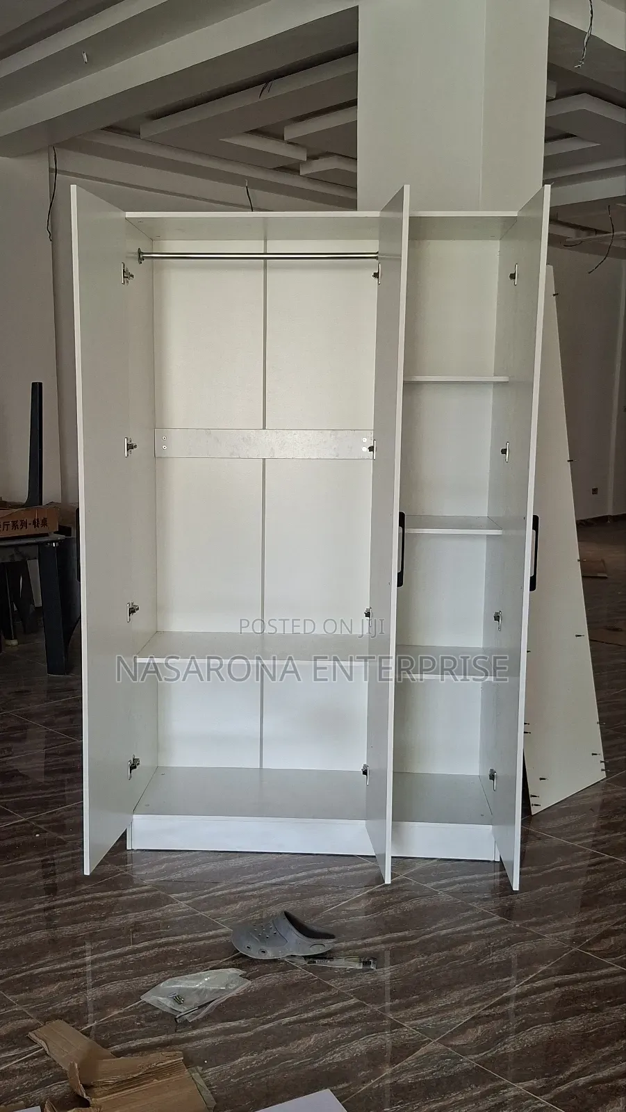 43-B Laminated Double Wardrobe 120x55x200cm