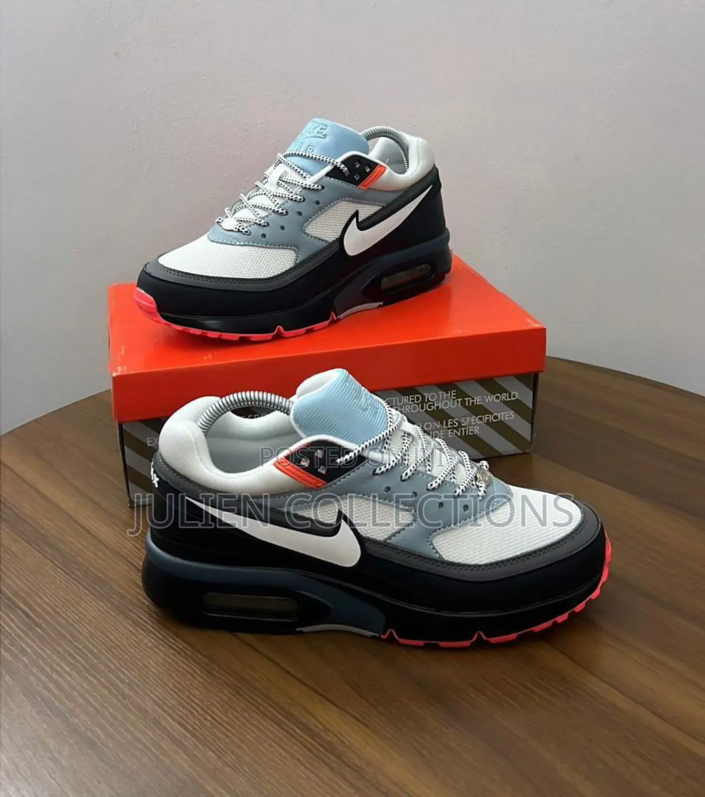 Nike Air Max Bw 2 Sea Blue White Orange N Black