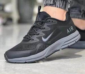 Nike Air Zoon Trainers Og Black N Grey