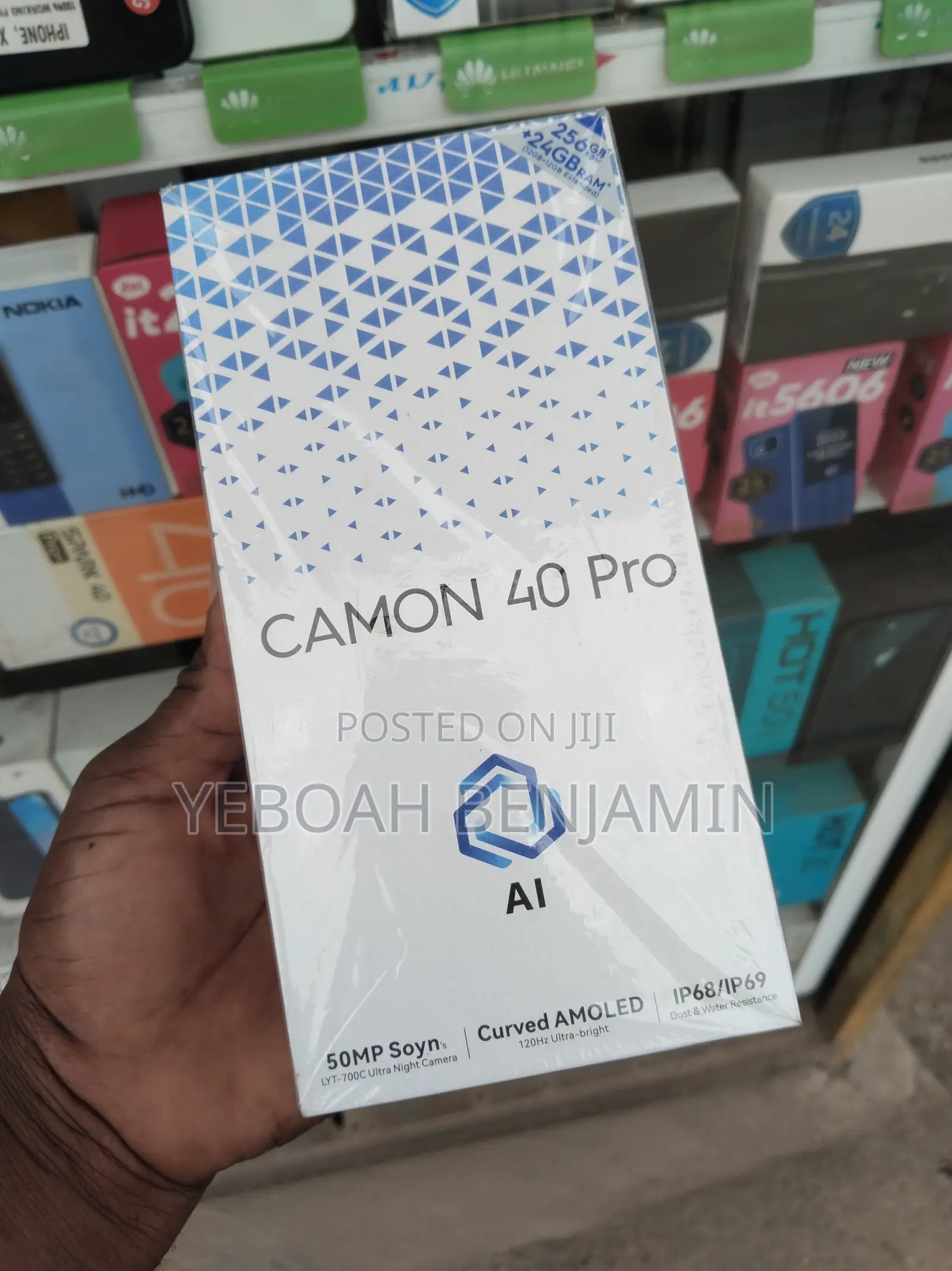 New Tecno Camon 40 Pro 4G 256 GB Black